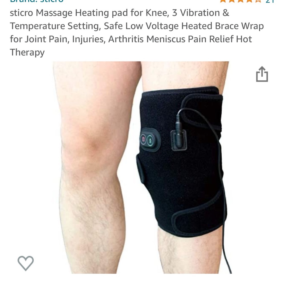 Knee heater and massager